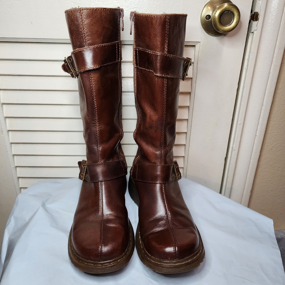 Vintage Dr. Martens Y2K Brown Buckle Riding Boot Style Womens US 6 UK 4 - Picture 2 of 7